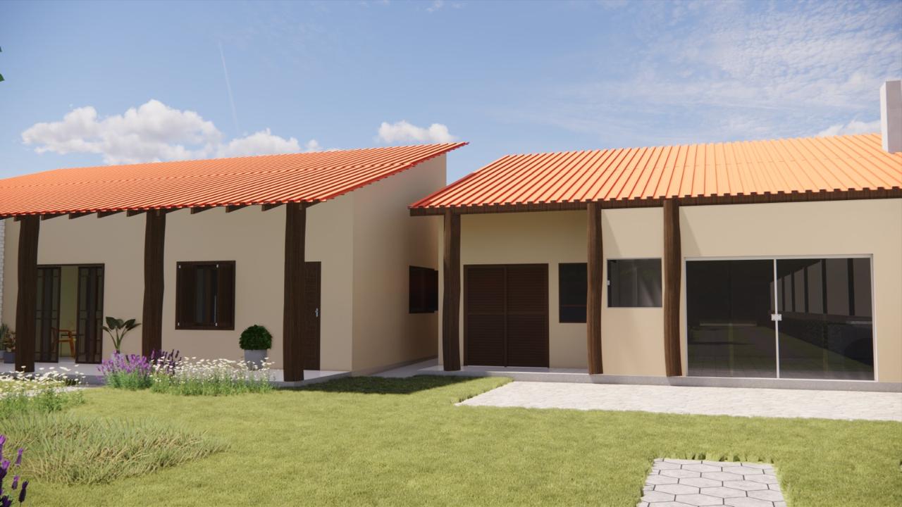 Fachada de Chácara